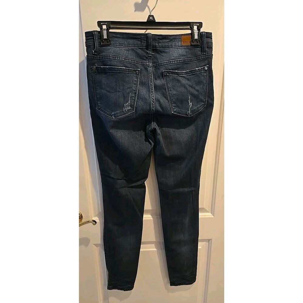Judy Blue Jeans Women's 7/28 Skinny Fit High Rise Ankle Stretch Dark Wash - Picture 2 of 16